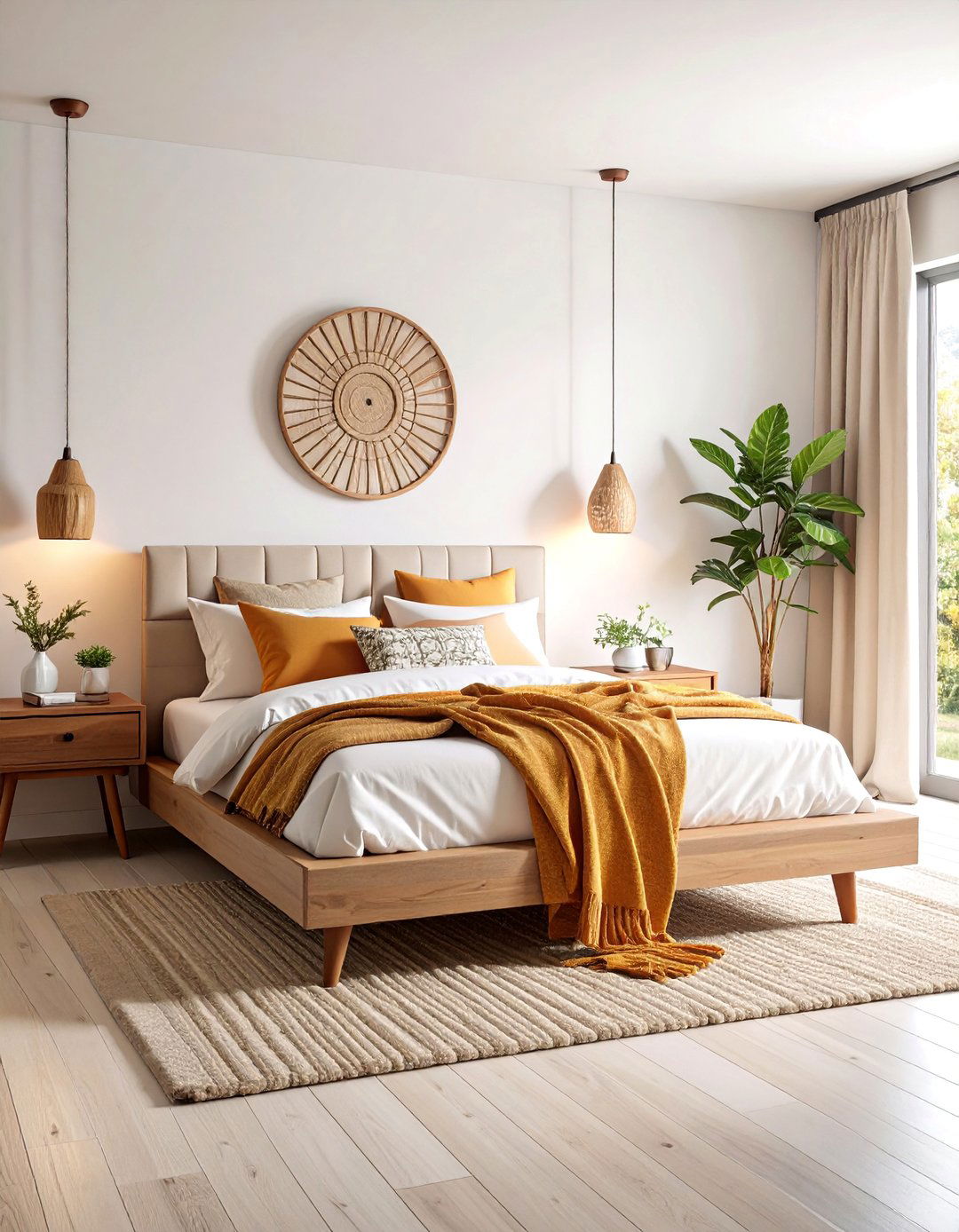 White Mid Century Modern Bedroom - 25 White Bedroom Ideas