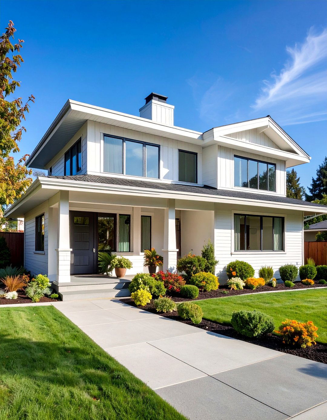 White Mid Century Modern Renovation - 25 White Home Exterior Ideas