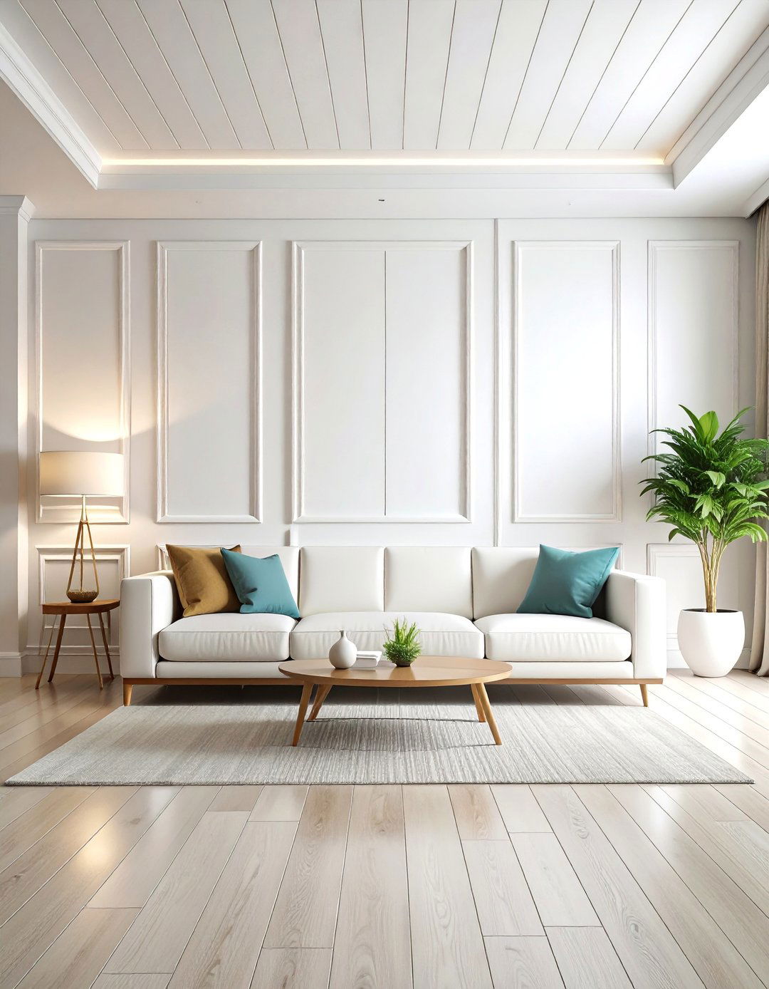 White Painted Wood Trim Accent Wall - 25 Wood Trim Accent Wall Ideas