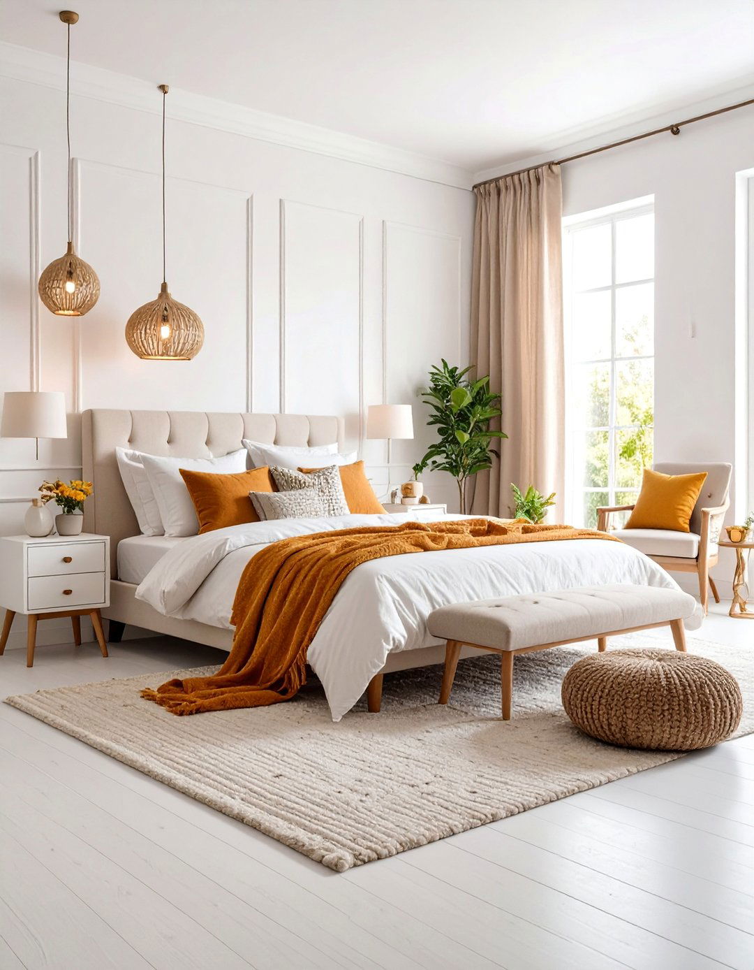 White Transitional Comfort Bedroom - 25 White Bedroom Ideas