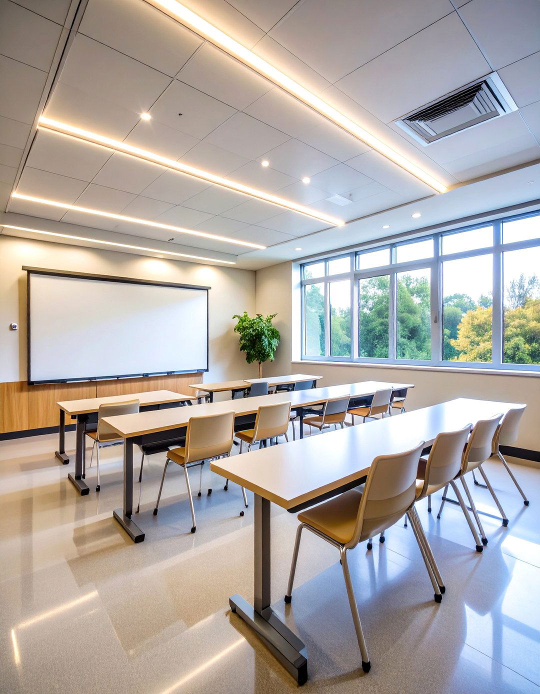 Whiteboard Integrated Lighting Design - 25 Classroom Lighting Ideas