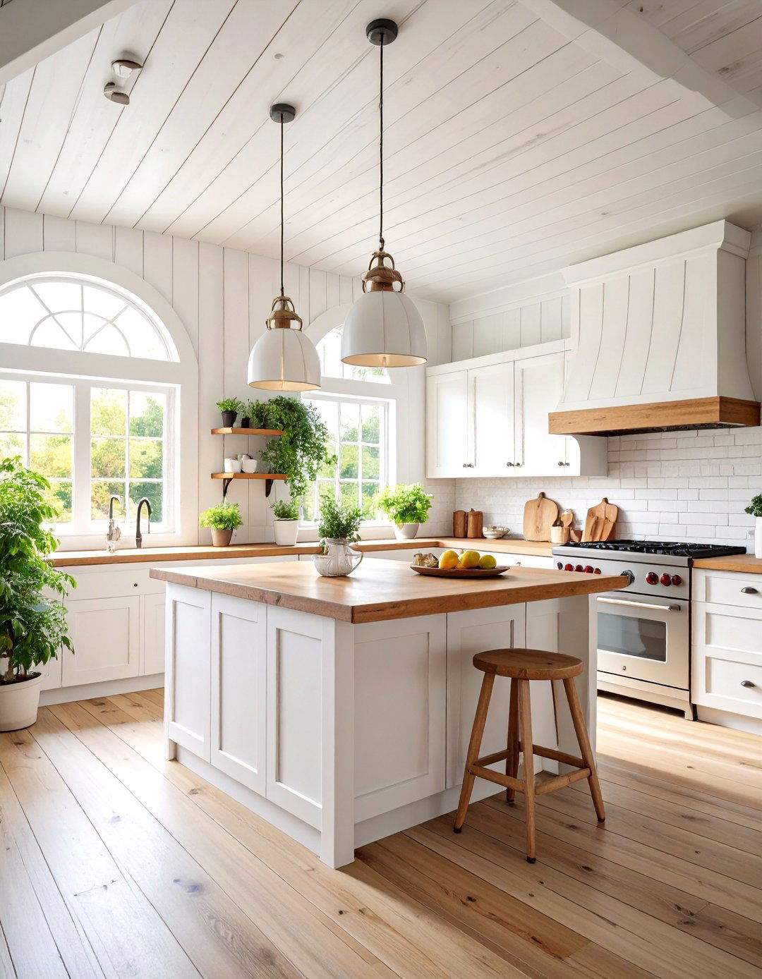 Whitewashed Reclaimed Wood Shiplap Ceiling - 25 Shiplap Ceiling Ideas