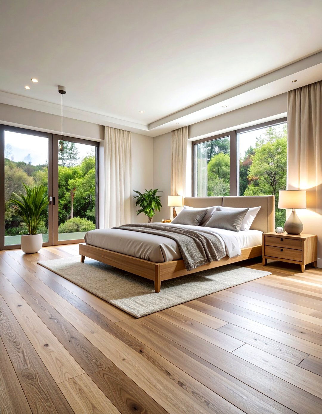 Wide Plank Bedroom Flooring with European White Oak - 25 Bedroom Flooring Ideas