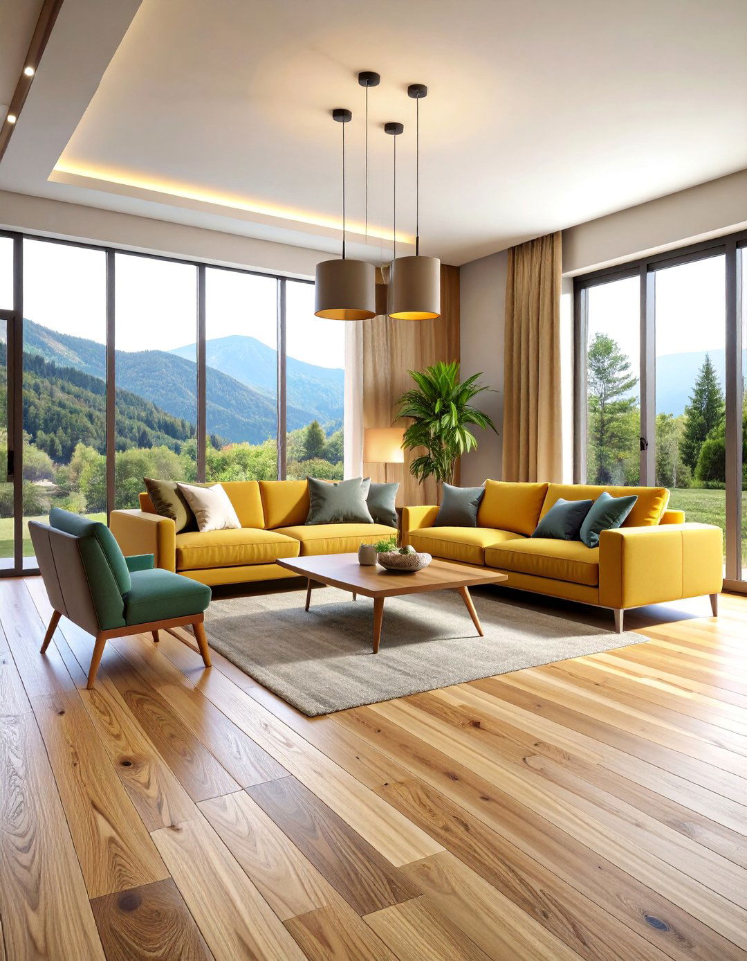 Wide Plank Oak Wood Floor with Natural Oil Finish - 25 Wood Floor Design Ideas