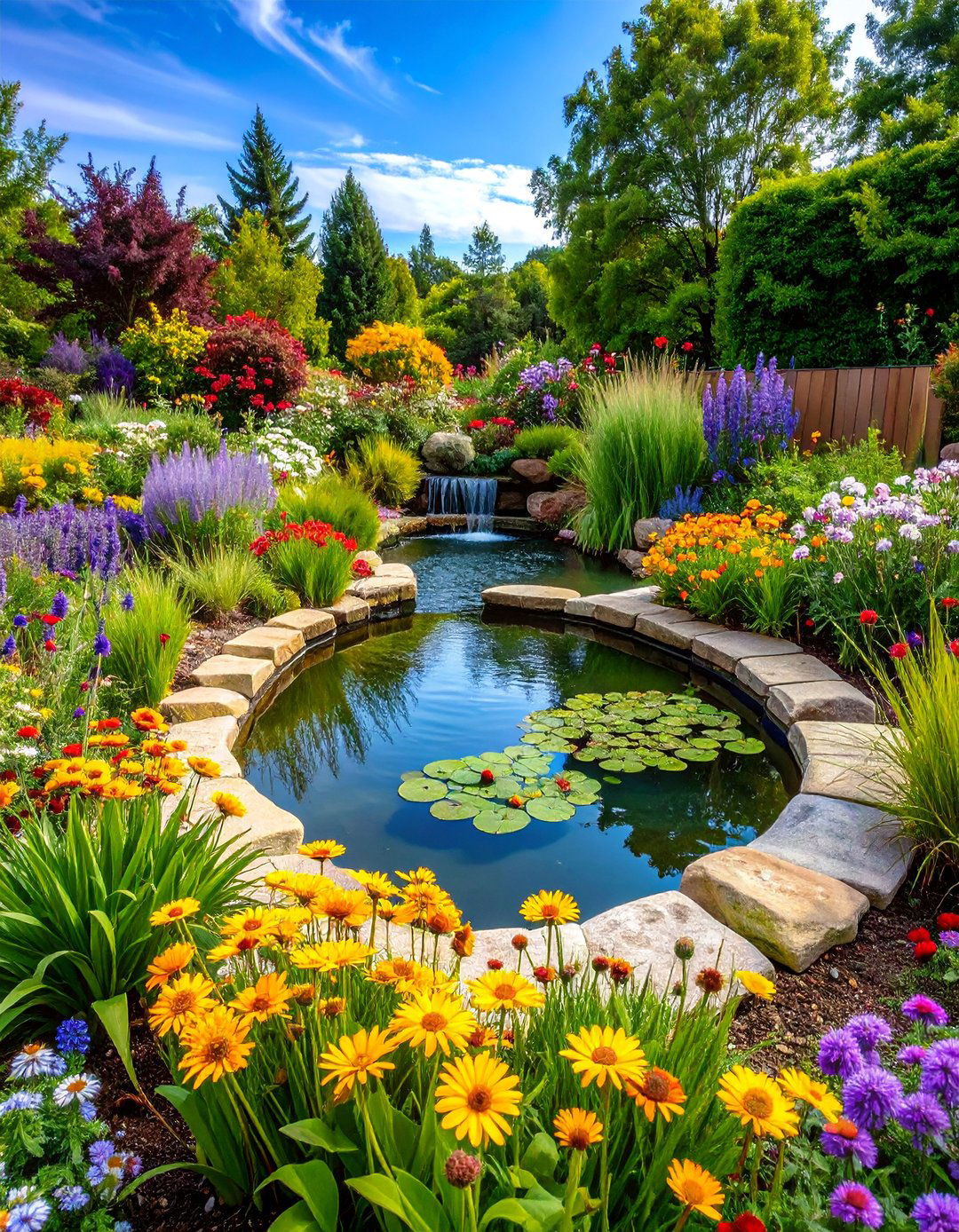 Wildlife Friendly Native Plant Pond - 25 Raised Garden Pond Ideas