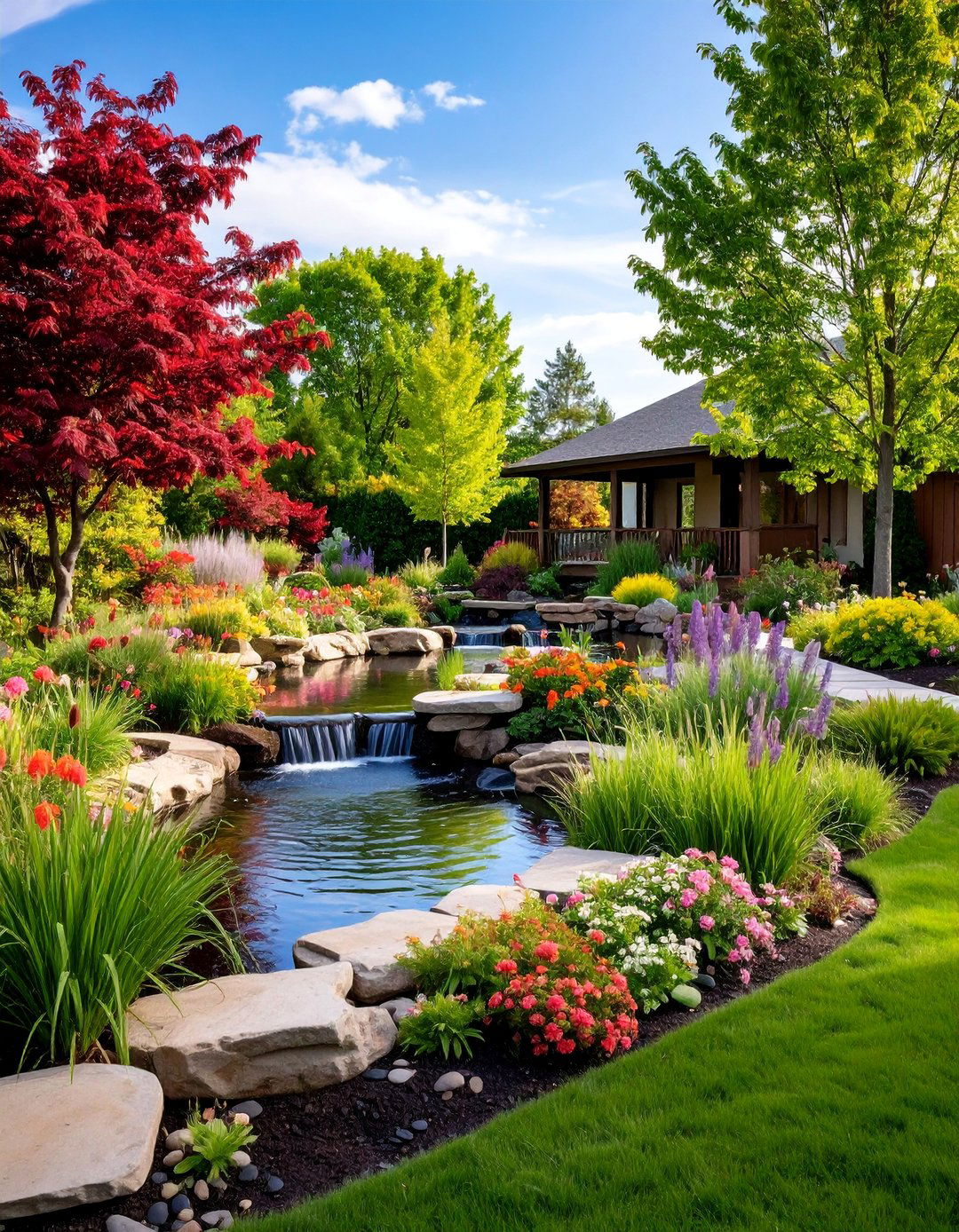 Wildlife Habitat Ecosystem Garden - 25 Front Yard Texas Flower Bed Ideas