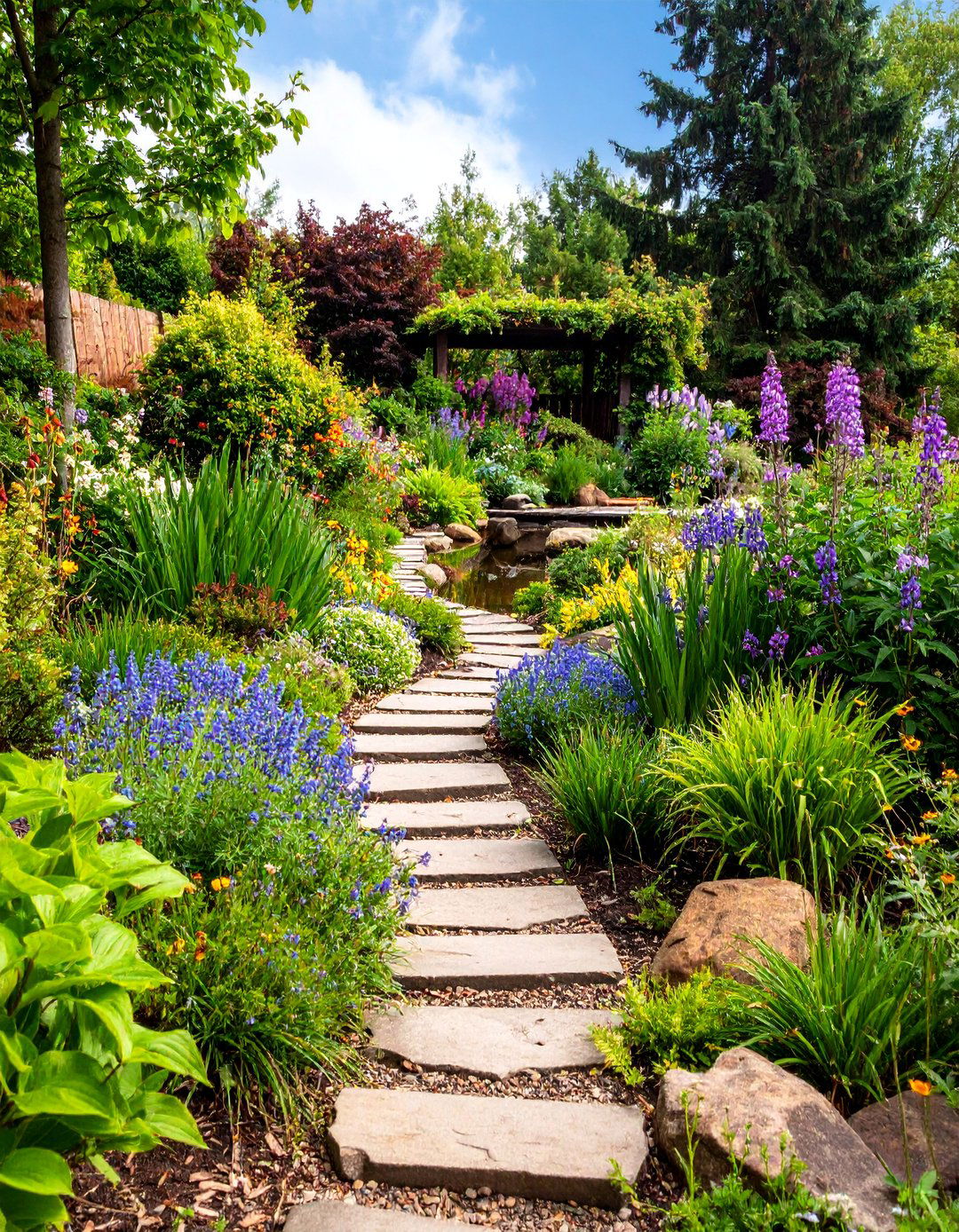 Wildlife Habitat Slope - 25 Sloping Garden Design Ideas