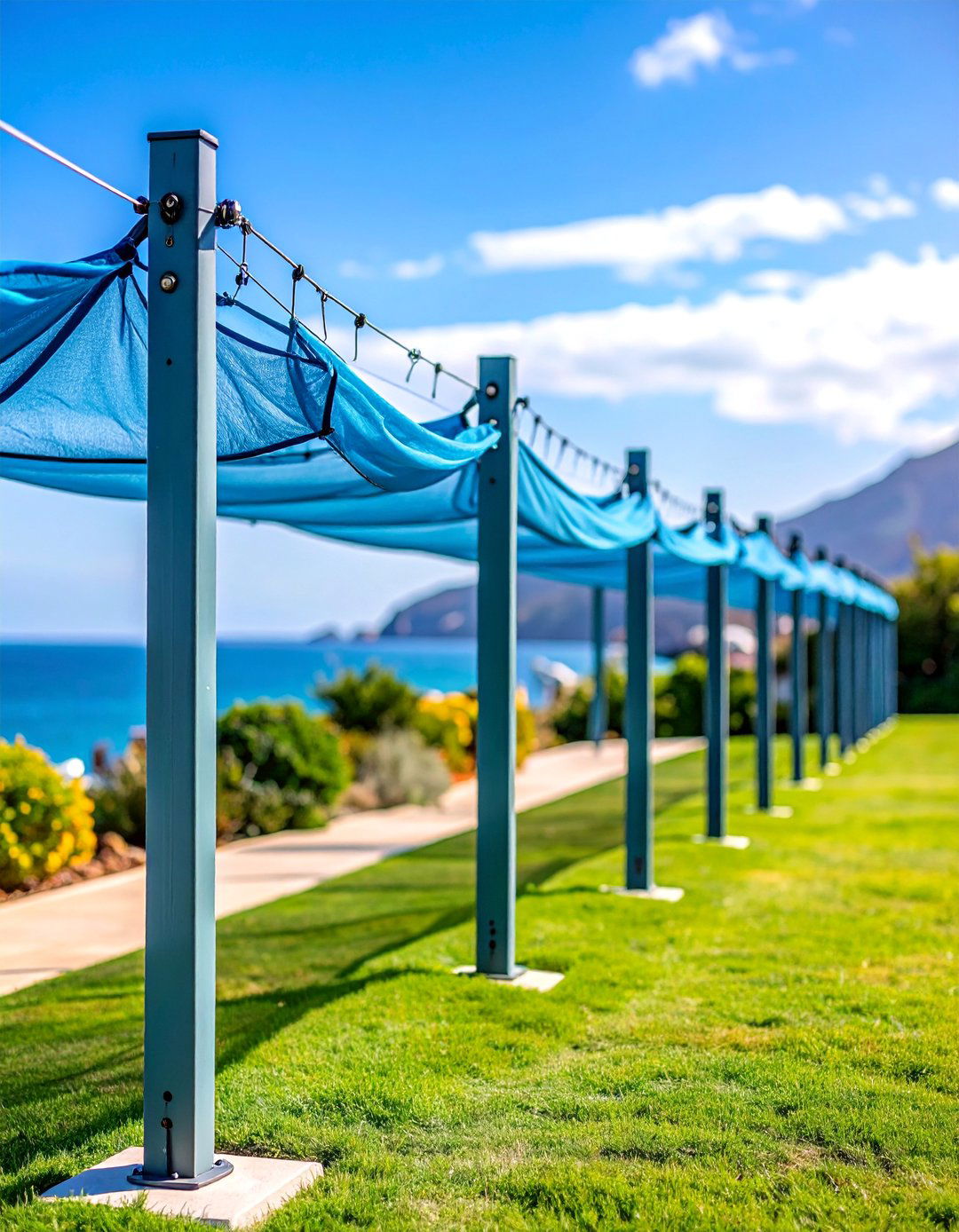 Wind Resistant Heavy Duty Clothesline - 25 Outdoor Clothesline Ideas