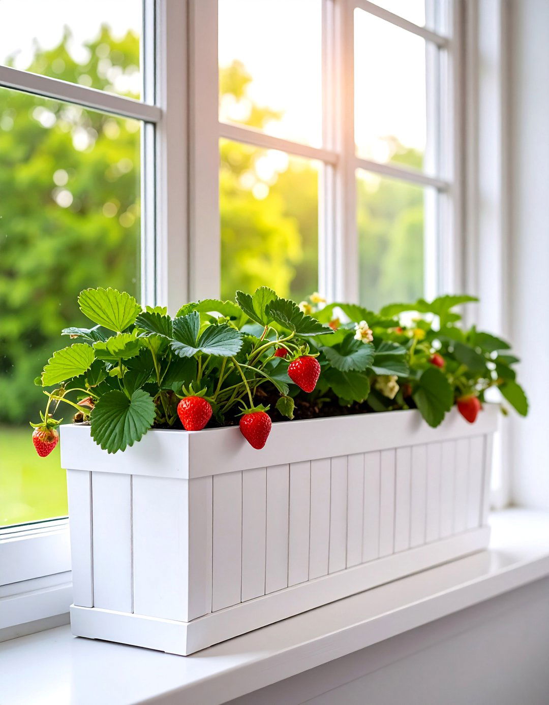 Window Box Strawberry Container - 25 Strawberry Planter Ideas