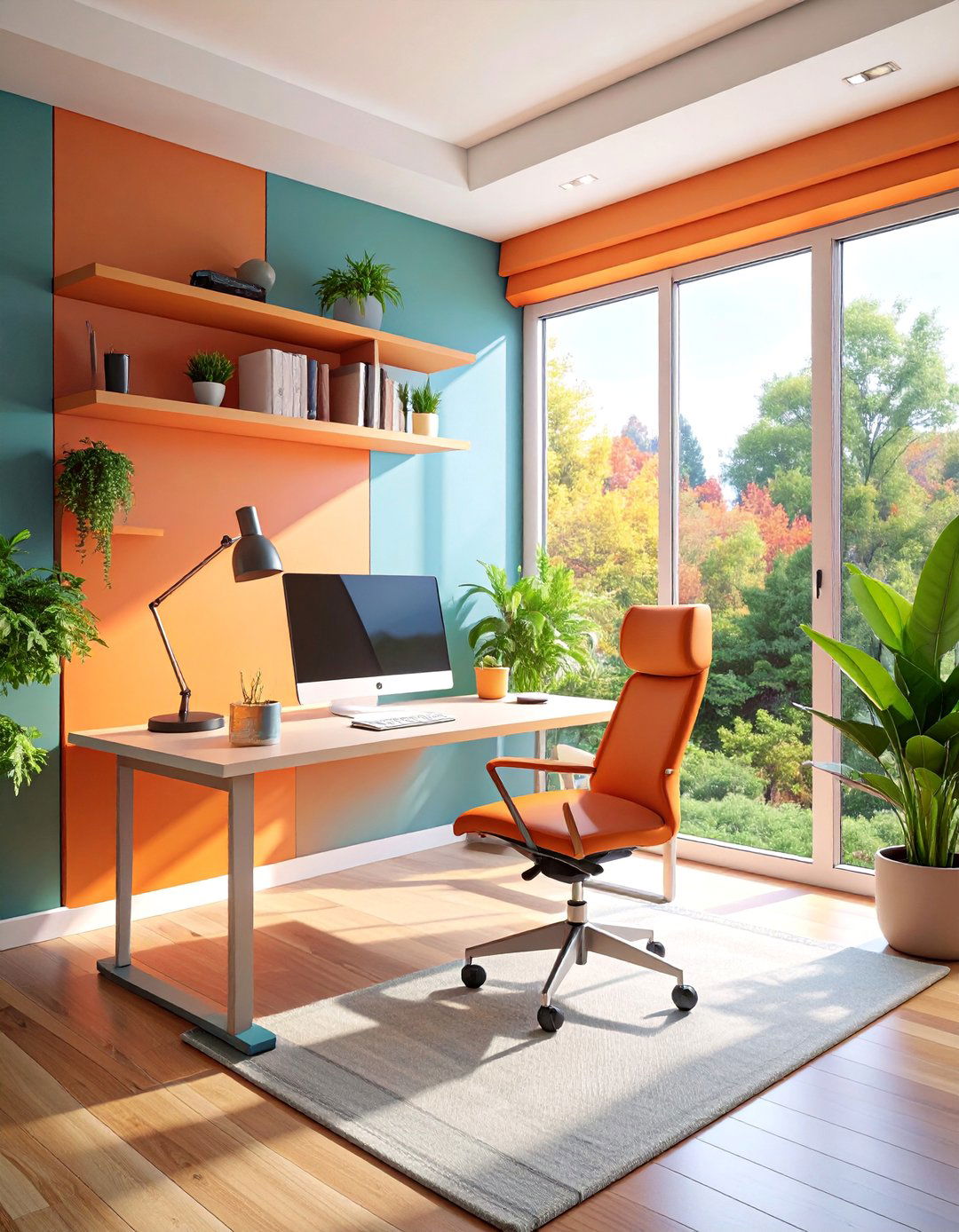 Window Desk with Ergonomic Focus - 25 Desk in Front of Window Ideas