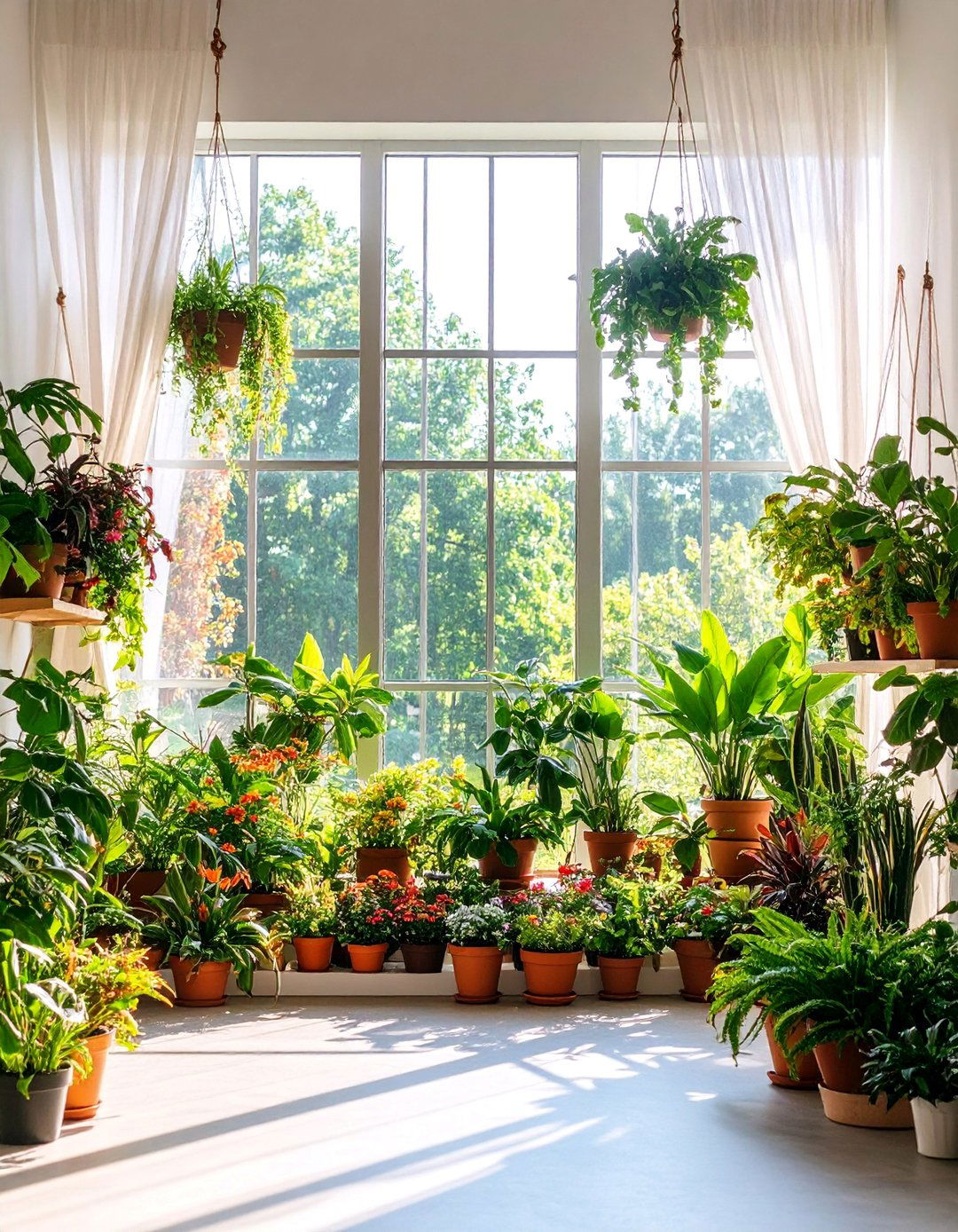 Window Garden Light Gallery - 25 Ways Decorating With Plants