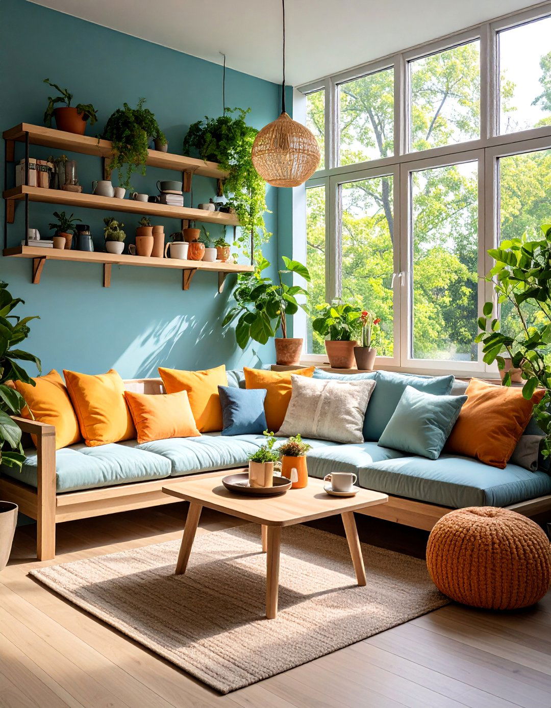 Window Seat Coffee Station - 25 Living Room Nook Ideas