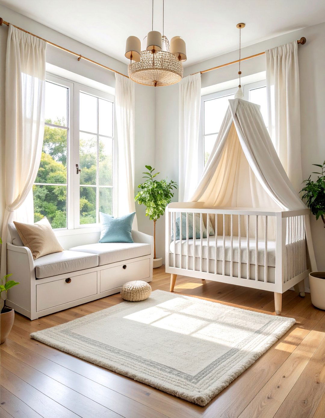 Window Seat Minimalist Nursery - 25 Minimalist Nursery Ideas