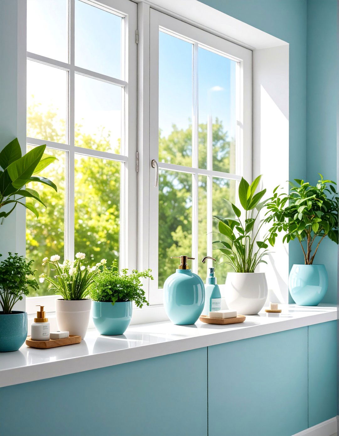 Window Sill Shelf Extension - 25 Small Bathroom Shelving Ideas