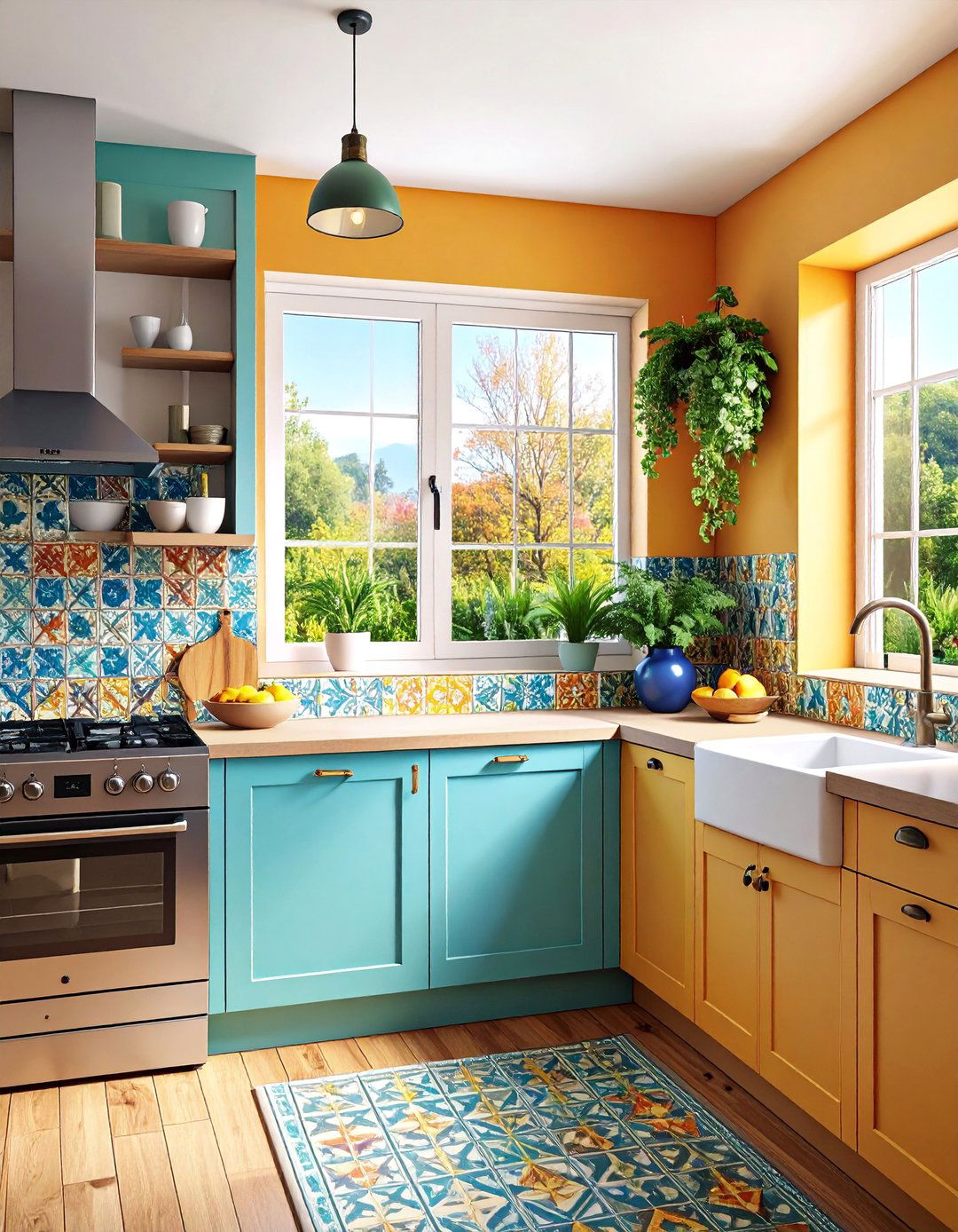 Window Trim with Tile Backsplash Integration - 25 Window Trim Ideas