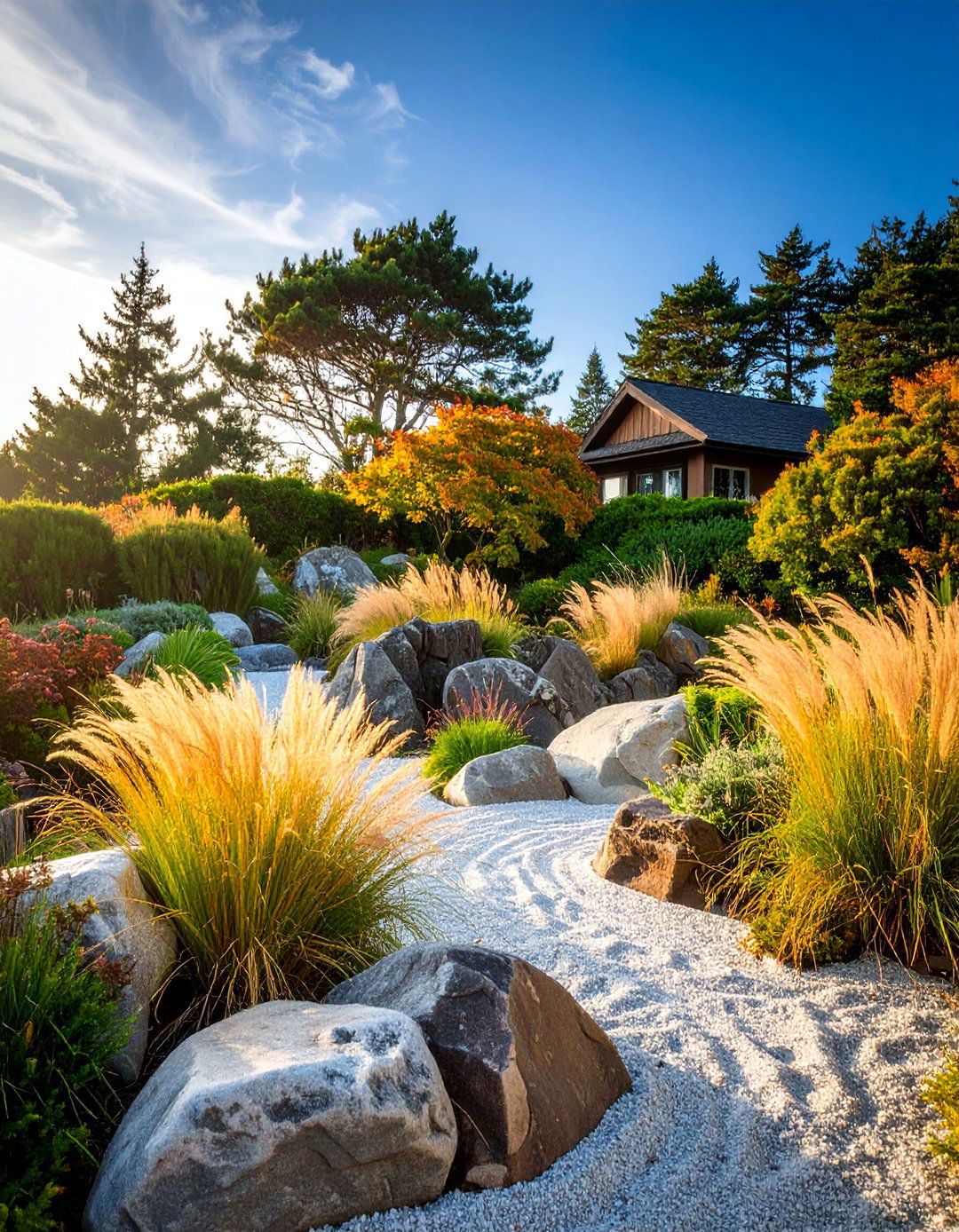 Windswept Coastal Garden with Natural Shelter - 25 Coastal Garden Ideas
