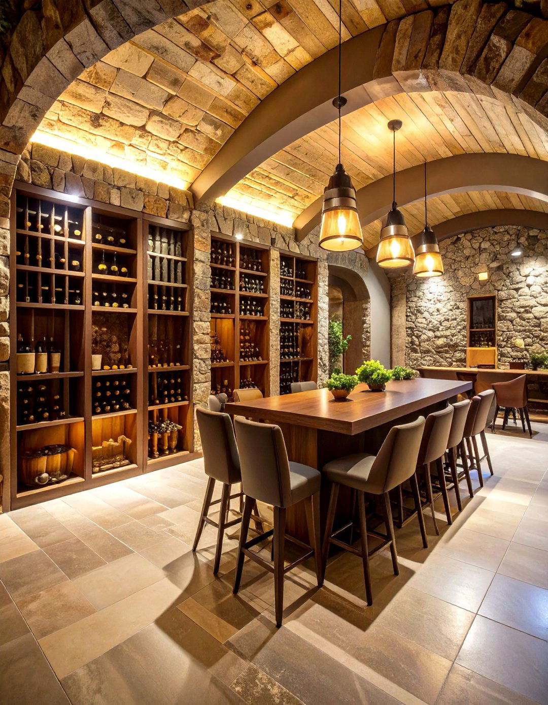 Wine Cellar Game Room Fusion - 25 Luxury Game Room Ideas