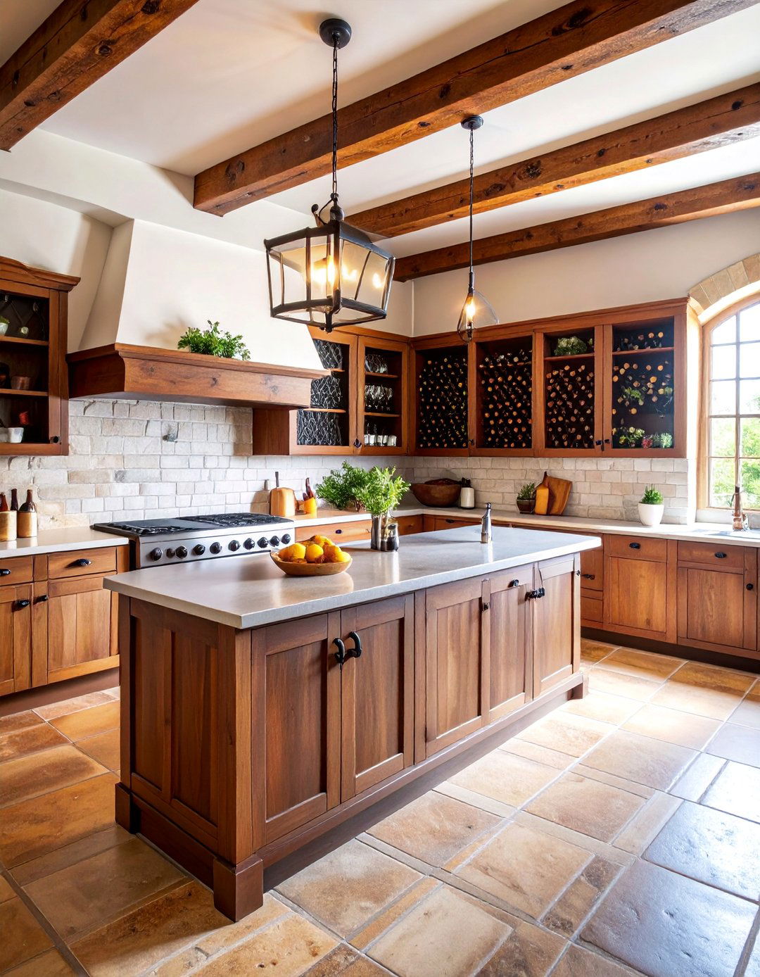 Wine Cellar Kitchen with Medieval Storage Solutions - 25 Tudor Kitchen Ideas