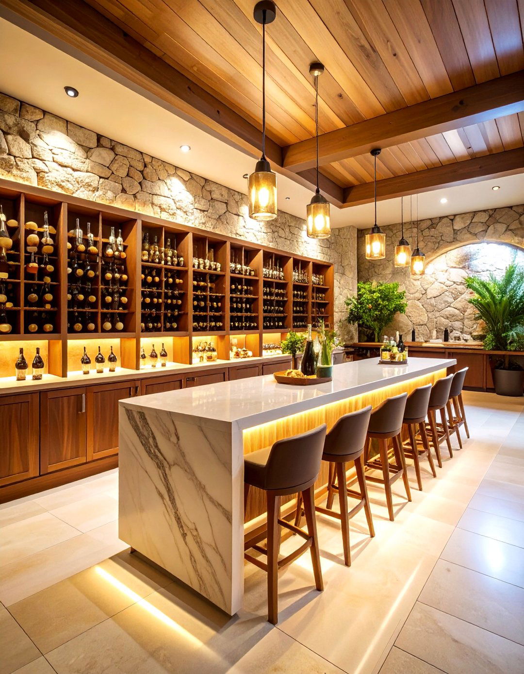 Wine Cellar Tasting Room - 25 Luxury Man Cave Ideas