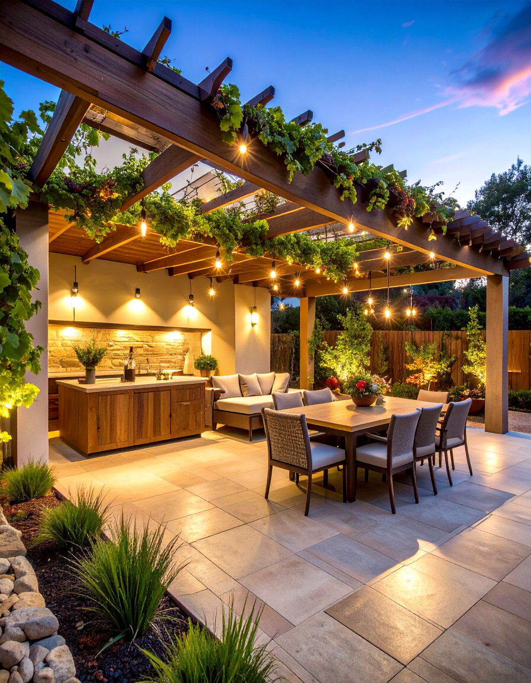 Wine Country Pergola - 25 Covered Patio Ideas
