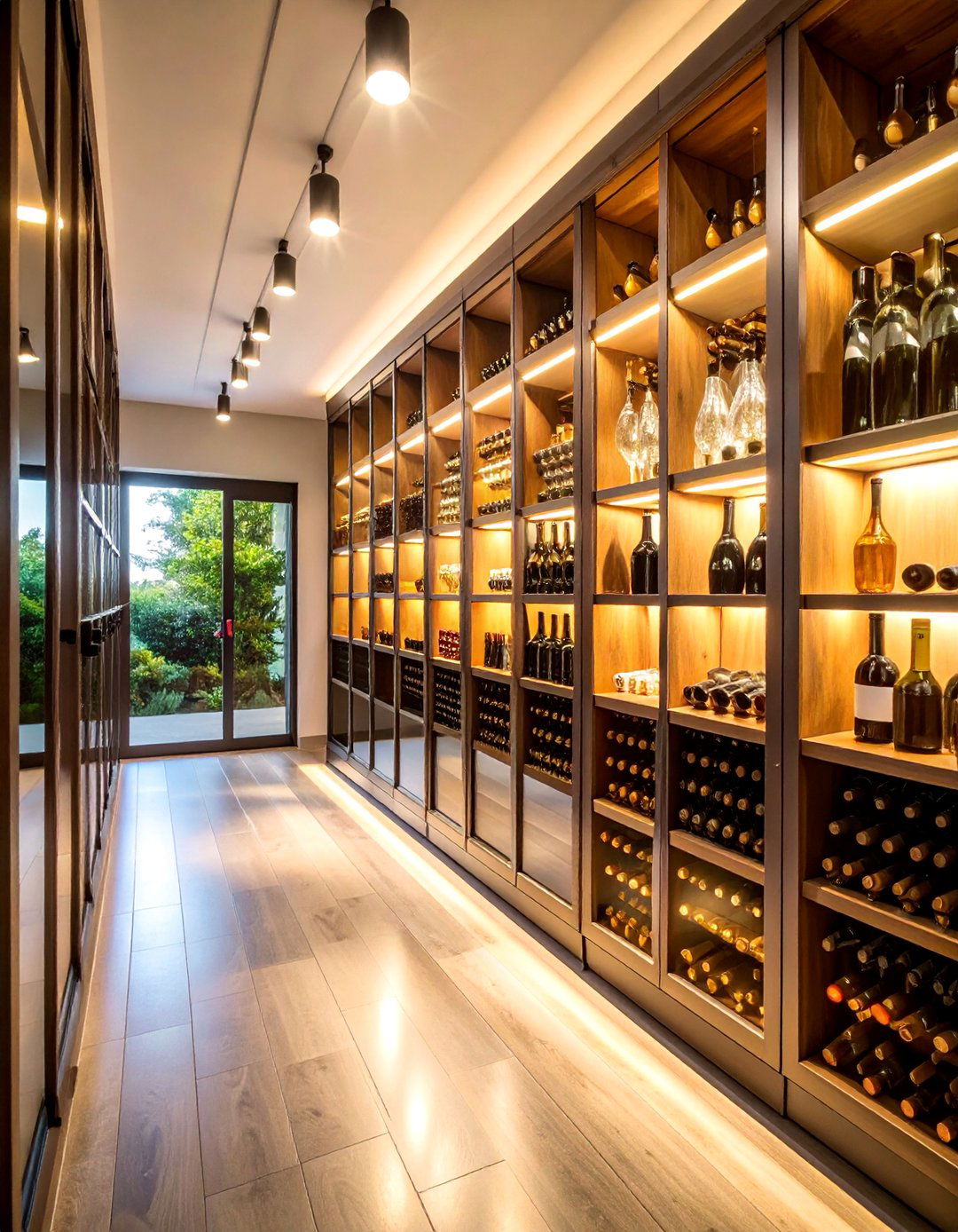 Wine Glass Storage Cabinet Systems - 25 Modern Style Glass Kitchen Cabinets
