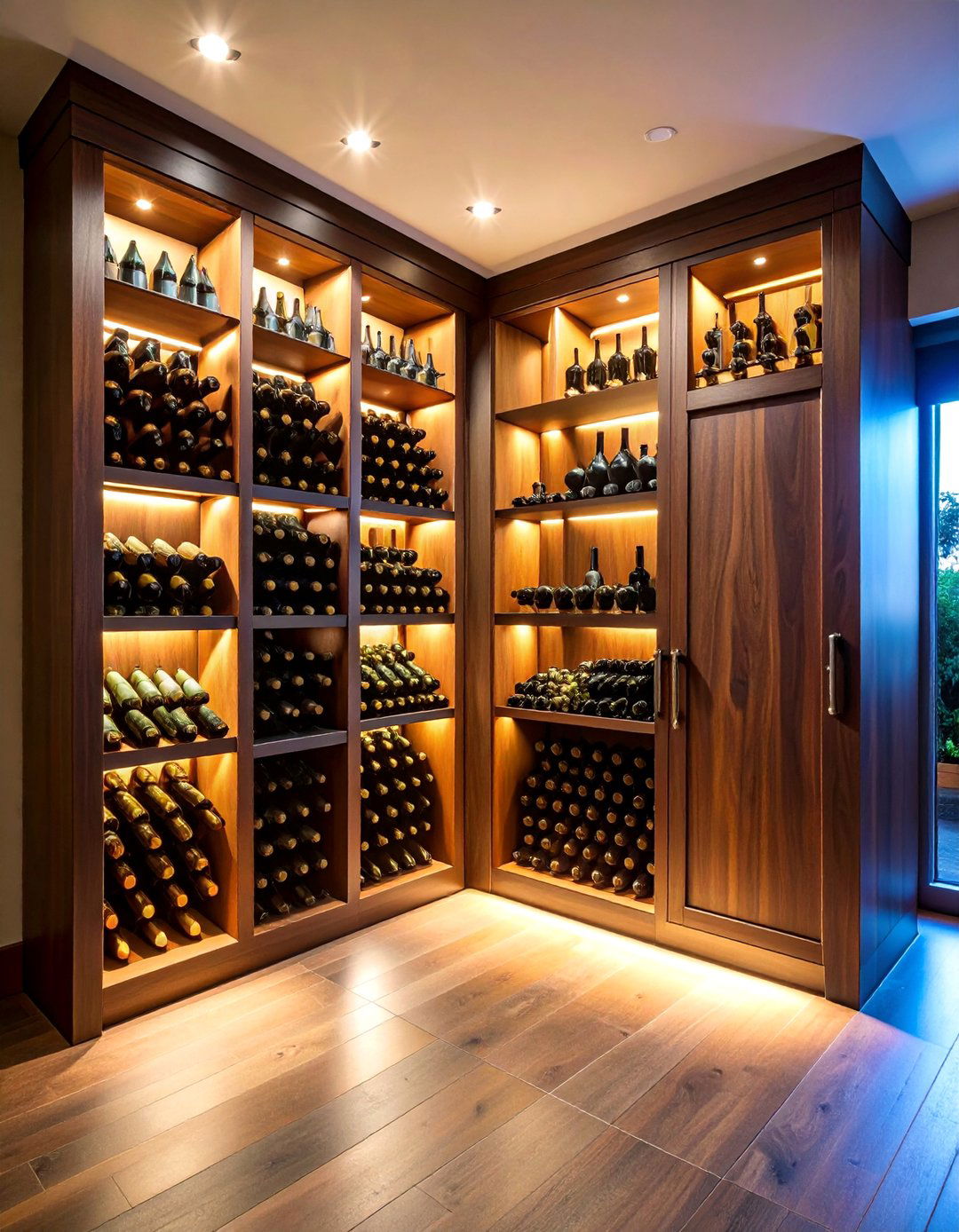 Wine Rack Hidden Door with Bottle Storage - 25 Hidden Door Ideas