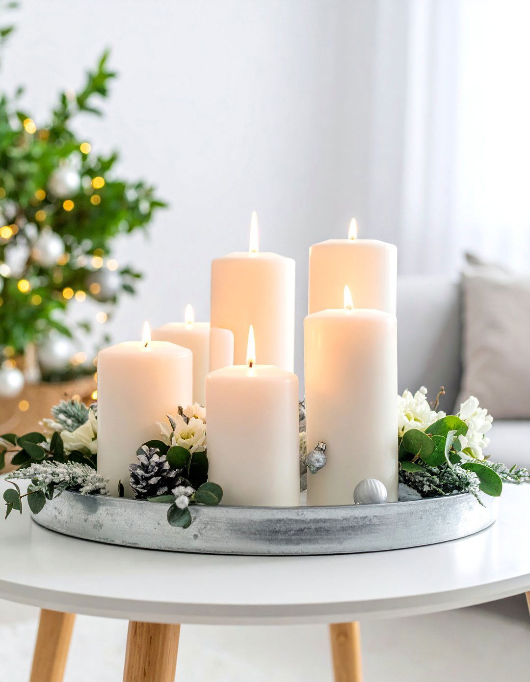 Winter Wonderland Frost Theme - 25 Coffee Table Centerpiece Ideas