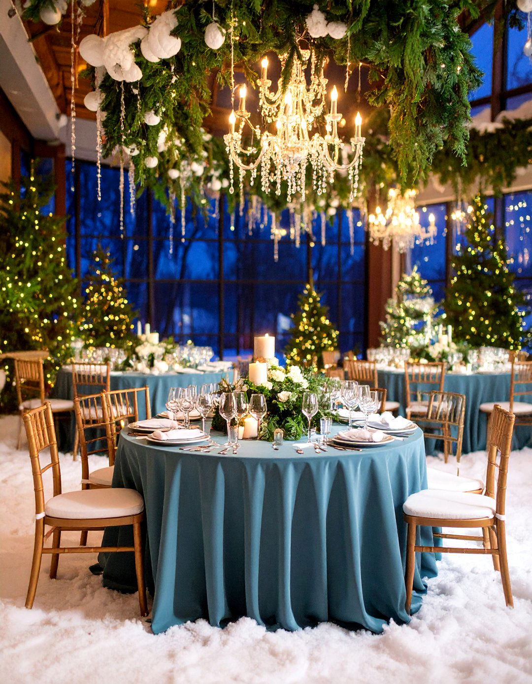 Winter Wonderland Indoor Celebration - 25 Graduation Party Ideas