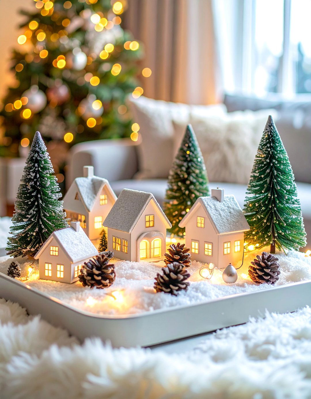 Winter Wonderland Snow and Pine Holiday Magic - 25 Tray Decor Ideas