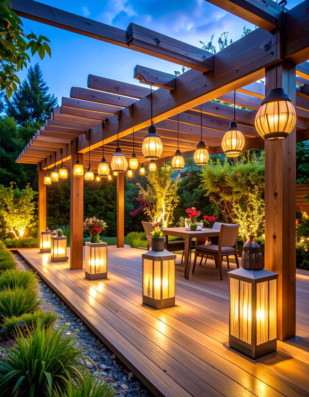 Wireless Portable Lamp Collection - 25 Pergola Lighting Ideas