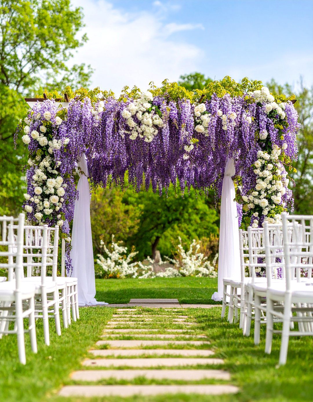 Wisteria Garden Ceremony - 25 Bridgerton Wedding Ideas