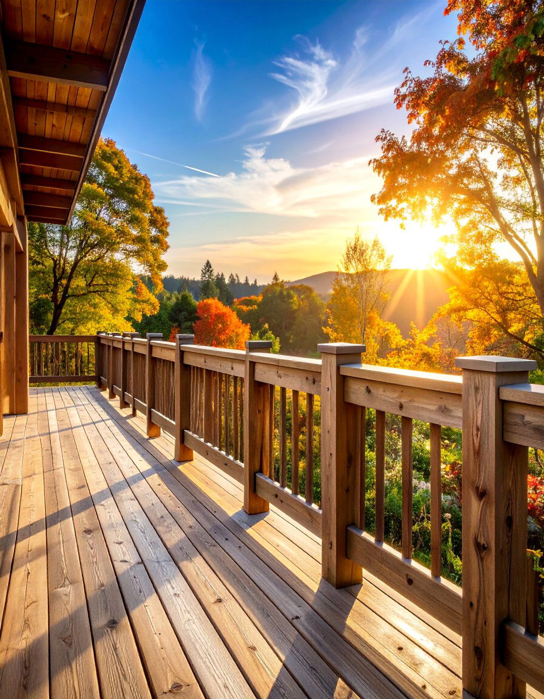 Wood Deck Railing with Sustainable Reclaimed Materials - 25 Wood Deck Railing Ideas