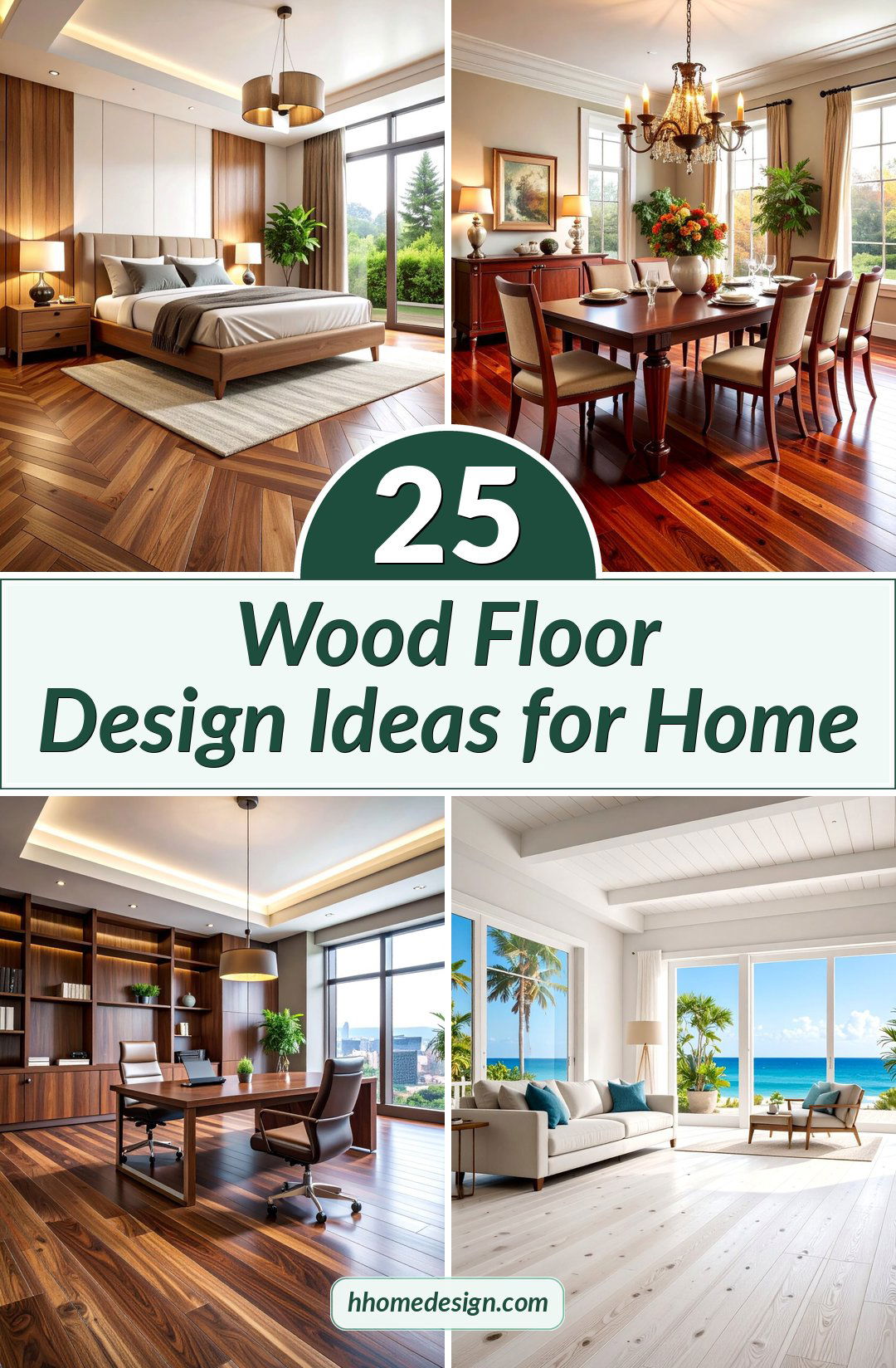 25 Wood Floor Design Ideas for Home