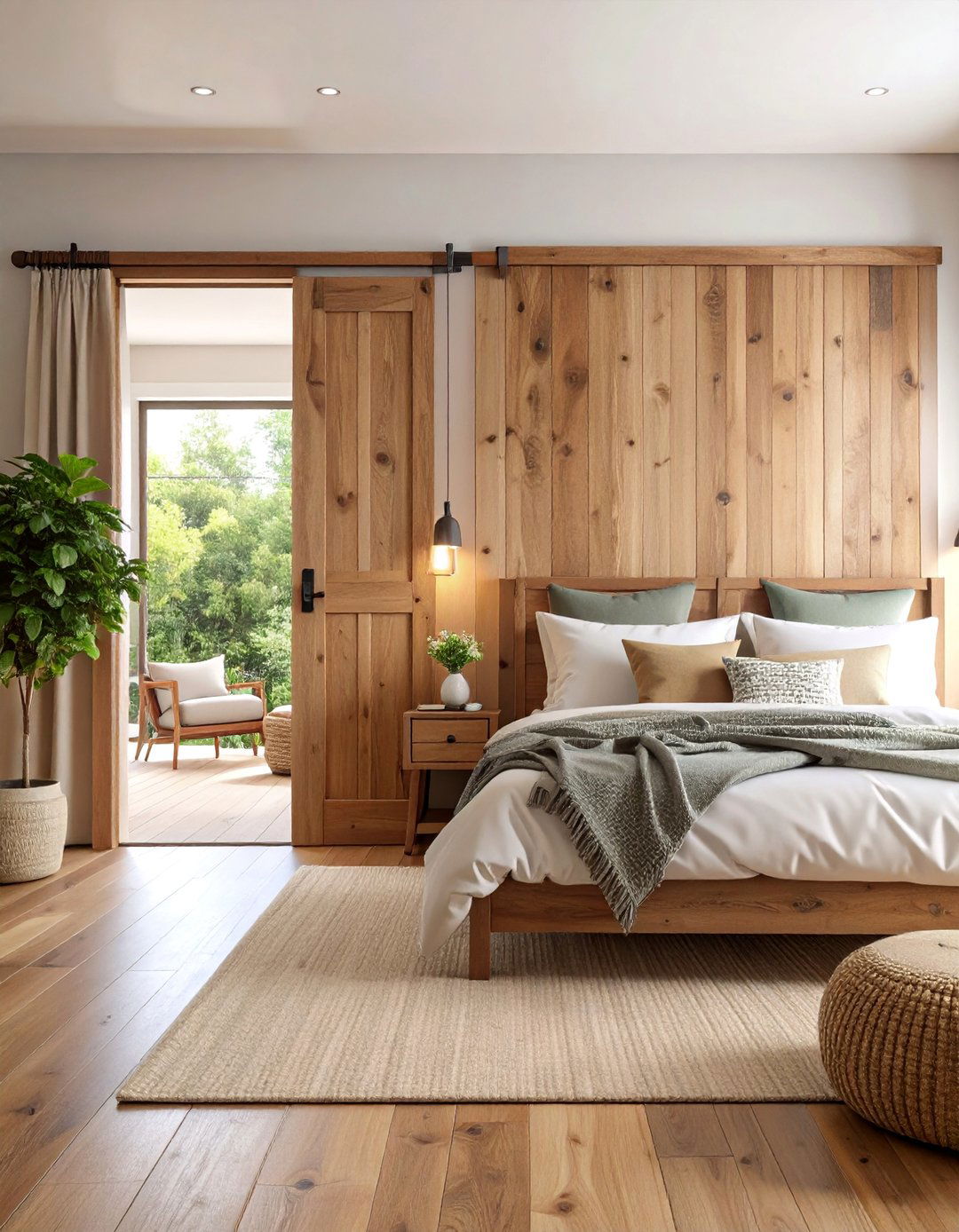Wood Panel Applications - 25 Bedroom Door Decorating Ideas