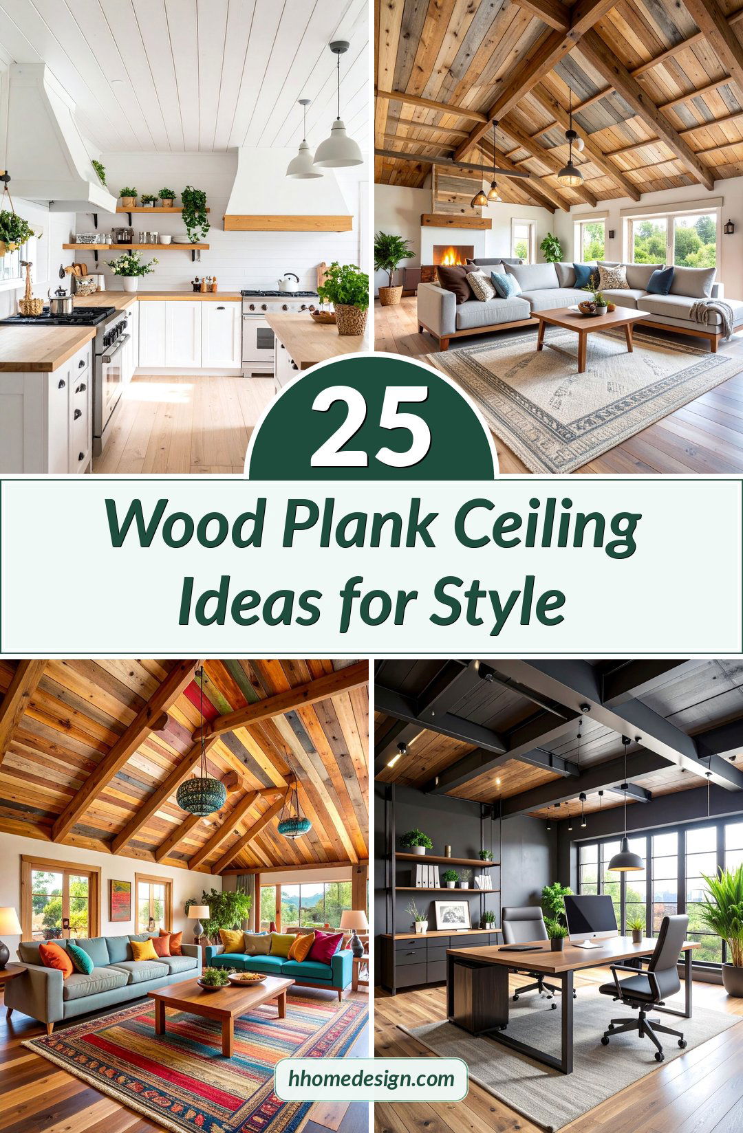 25 Wood Plank Ceiling Ideas for Style