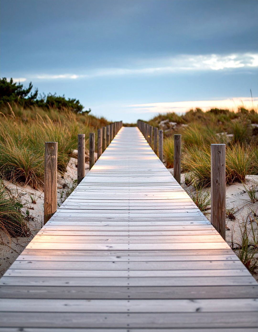 Wood Plank Stamped Concrete Boardwalk Style Walkway - 25 Concrete Walkway Ideas