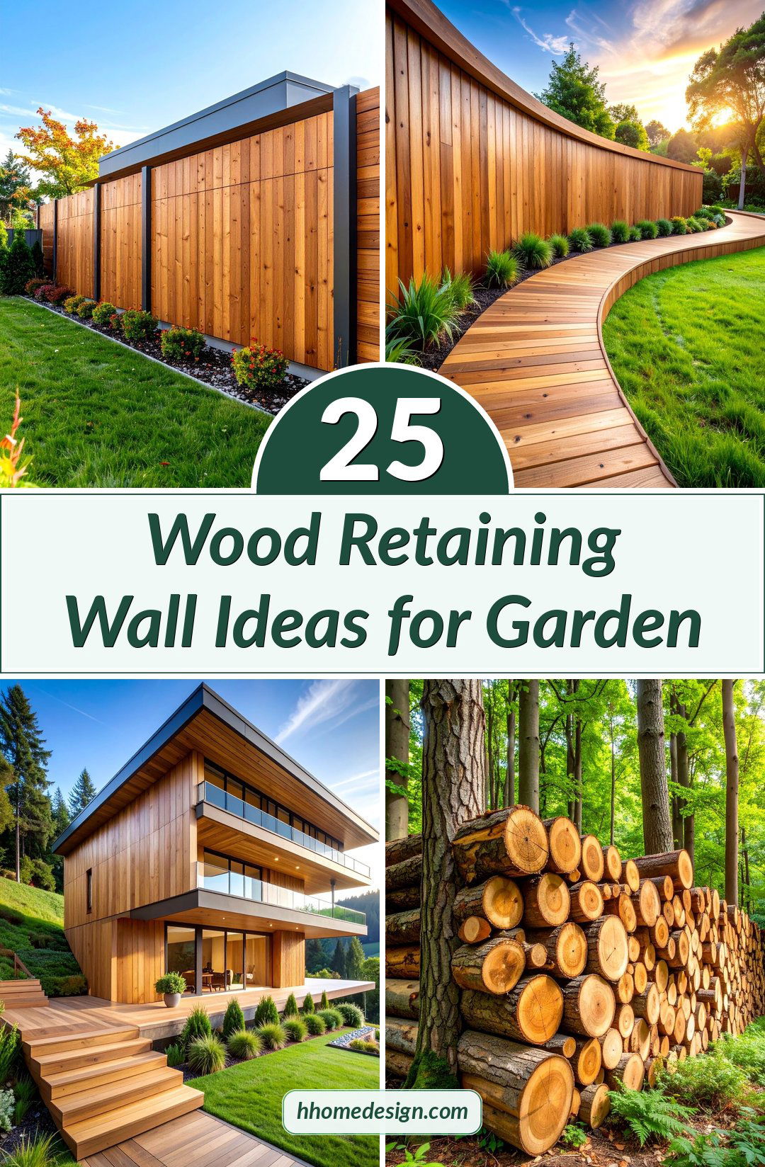 25 Wood Retaining Wall Ideas for Garden