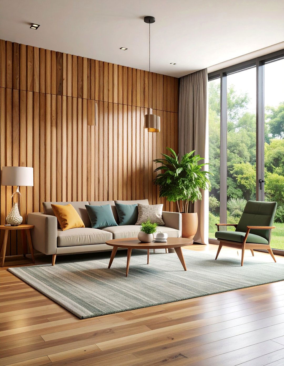 Wood Slat Accent Wall - 25 Wall Decor Ideas