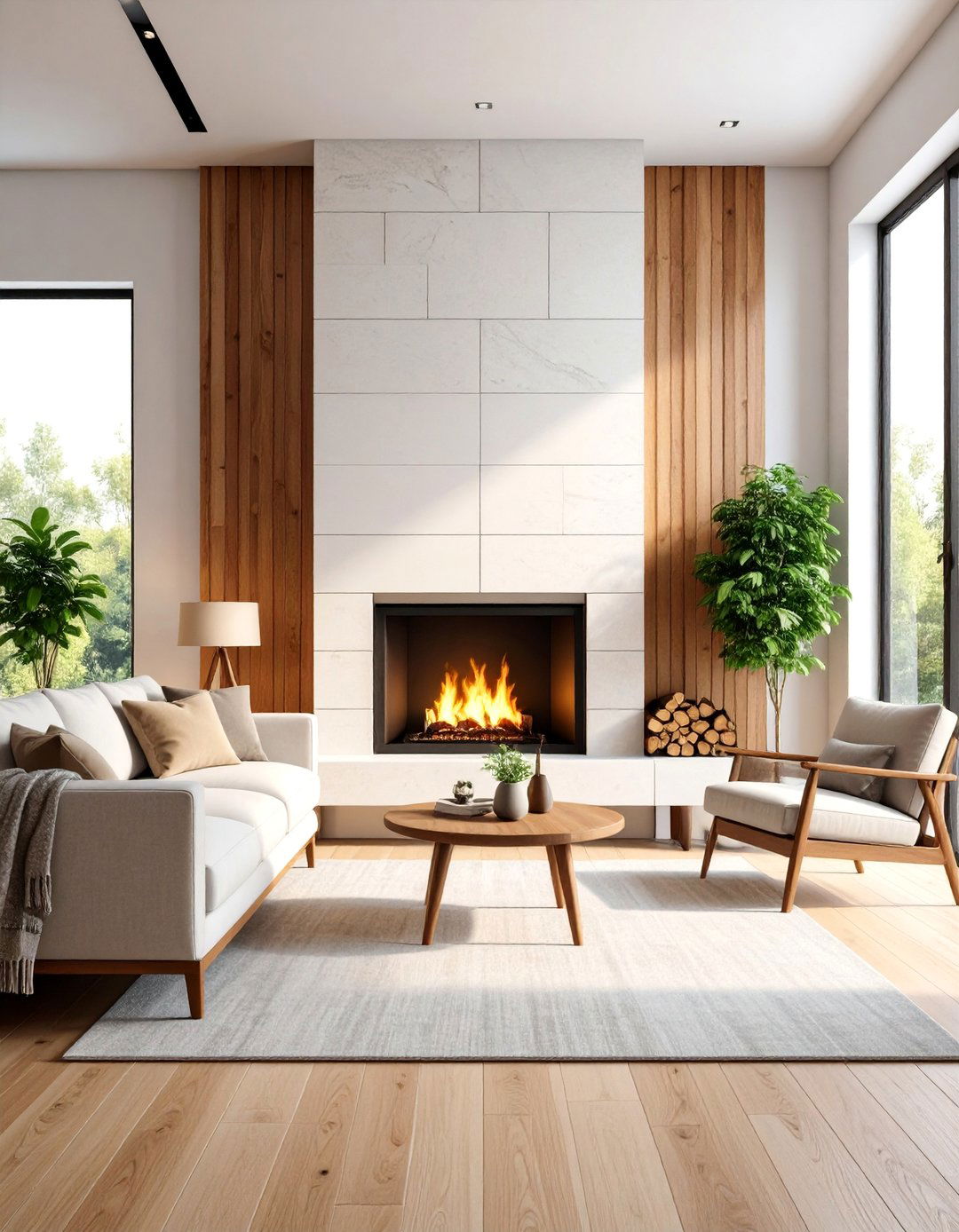 Wood Slat Fireplace Accent Wall - 25 Wood Slat Accent Wall Ideas