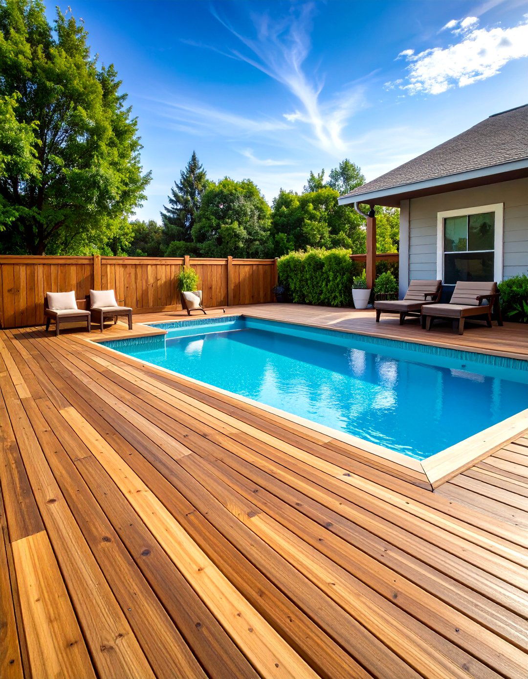 Wooden Deck Wrapped Above Ground Pool - 25 above ground pool ideas