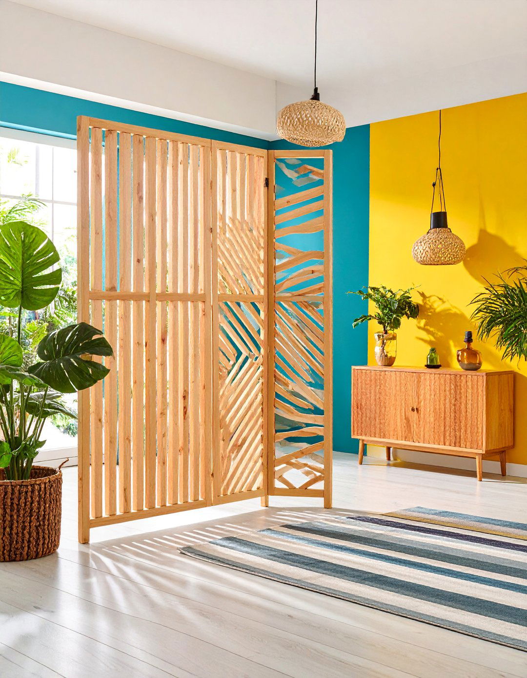 Wooden Room Dividers for Open Spaces - 25 Wooden Interior Design Ideas