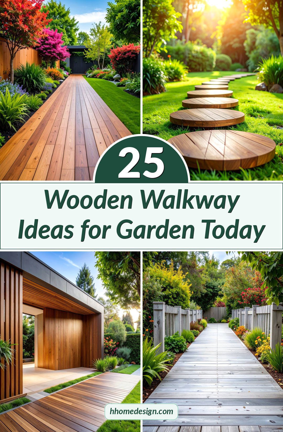 25 Wooden Walkway Ideas for Garden Today