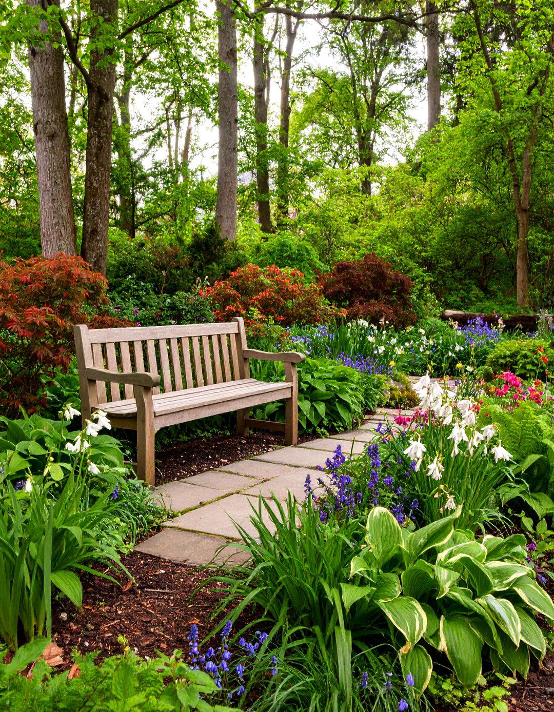 Woodland Shade Corner Garden - 25 Corner Garden Ideas