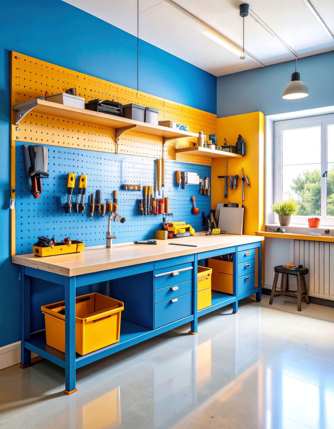 Workshop with Tool Organization - 25 bonus room ideas