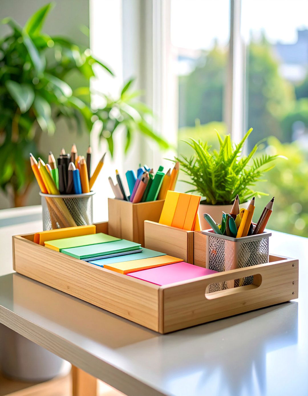 Workspace Productivity Organized Office Tray - 25 Tray Decor Ideas