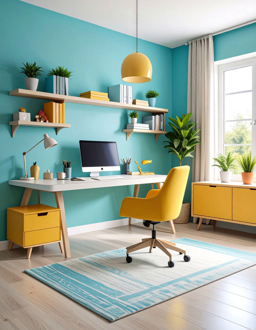 Workspace and Home Office Corner - 25 Living Room Nook Ideas