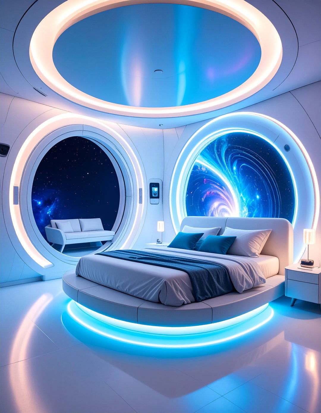 Wormhole Portal Transit Hub - 25 Space-themed Room Ideas