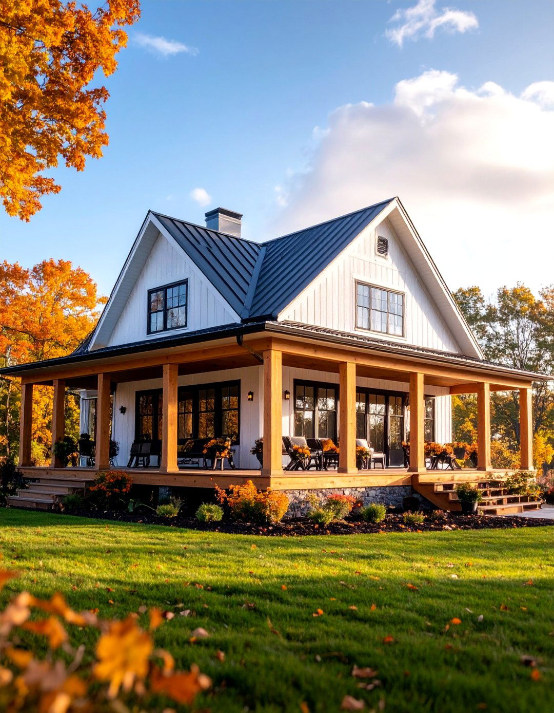 Wrap Around Porch Farmhouse Design - 25 Modern Farmhouse Exterior
