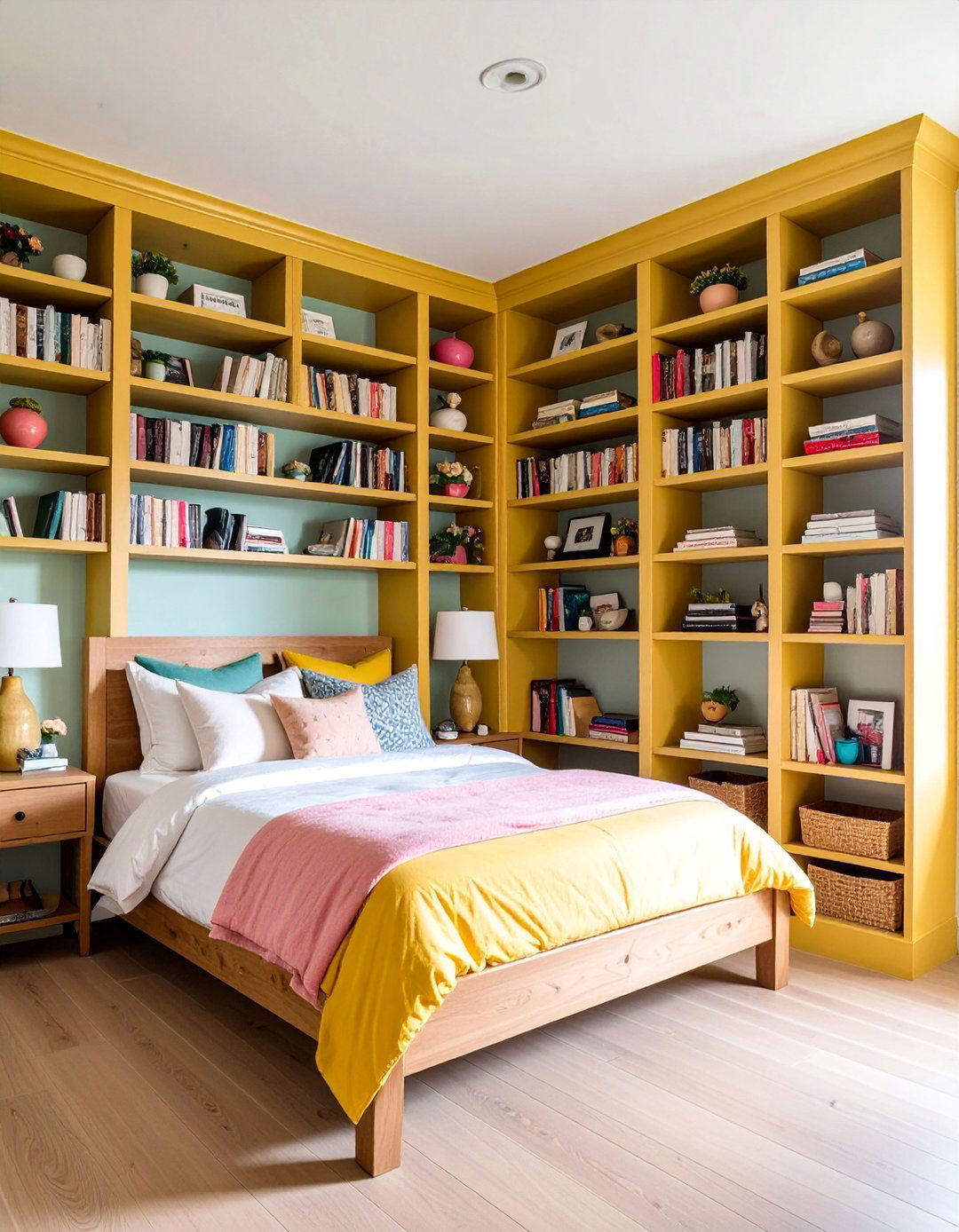 Wraparound Alcove Shelving - 25 Bedroom Shelving Ideas
