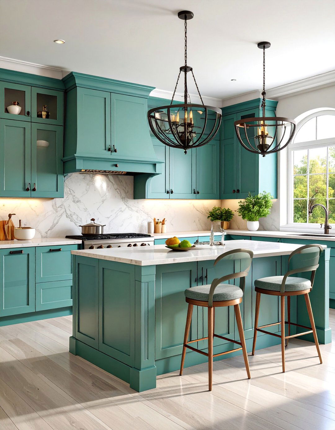 Wrought Iron Accented Kitchen Style - 25 French Country Kitchen Ideas